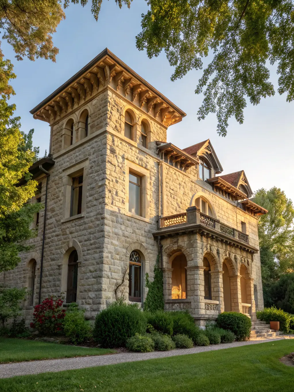 A photograph of a historical site in Ardèche before and after restoration, showcasing the transformative impact of SCO's preservation efforts.